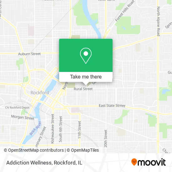 Addiction Wellness map