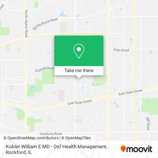 Kobler William E MD - Osf Health Management map