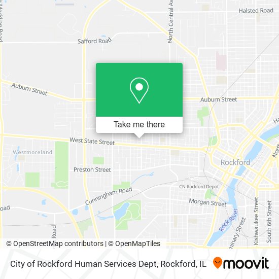 Mapa de City of Rockford Human Services Dept