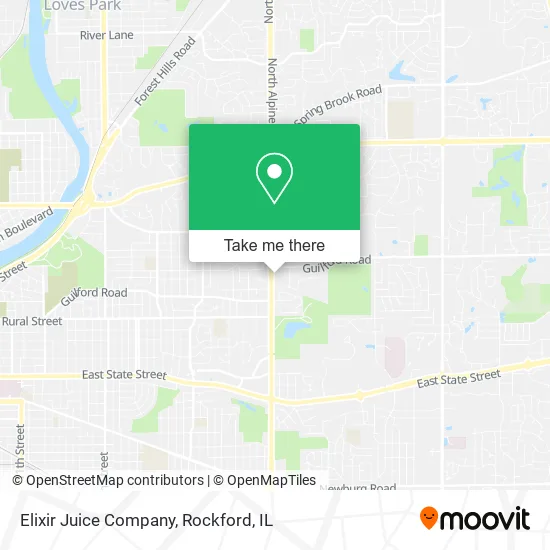 Elixir Juice Company map