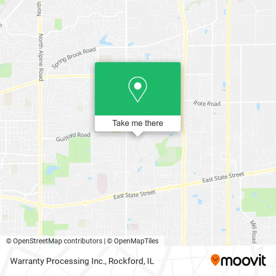 Warranty Processing Inc. map