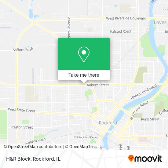 H&R Block map