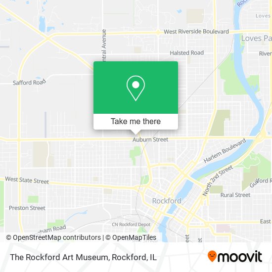 The Rockford Art Museum map