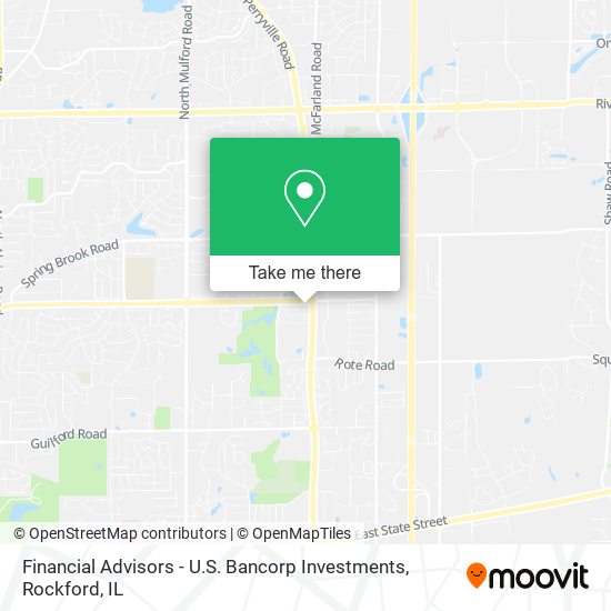 Mapa de Financial Advisors - U.S. Bancorp Investments