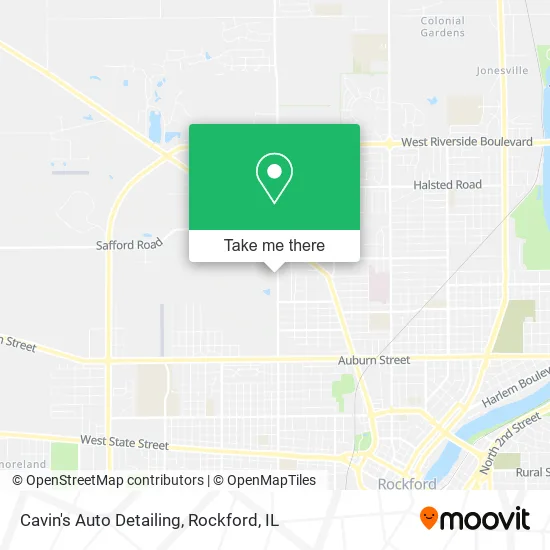 Cavin's Auto Detailing map