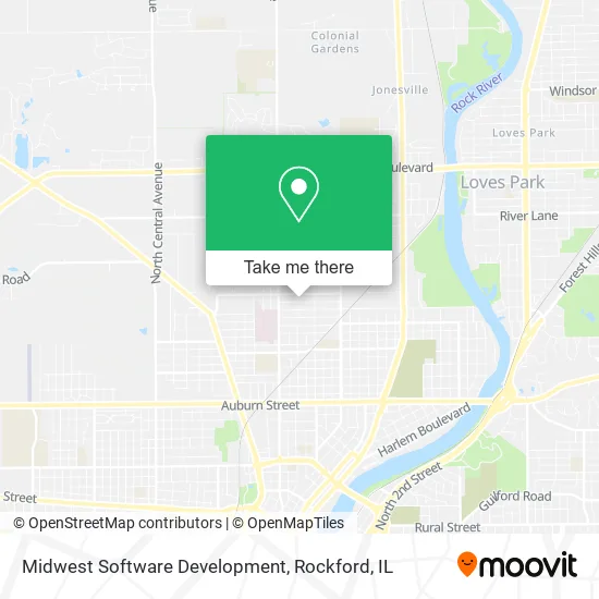 Midwest Software Development map