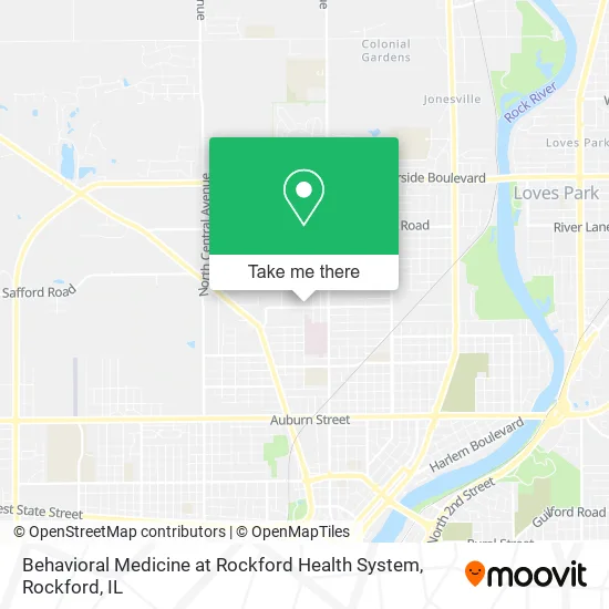 Behavioral Medicine at Rockford Health System map