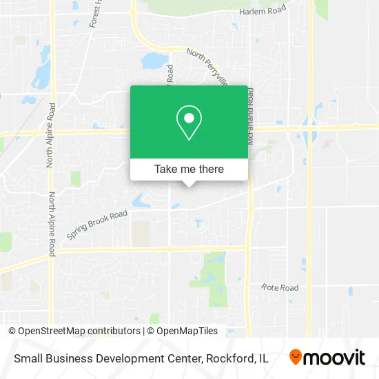 Small Business Development Center map