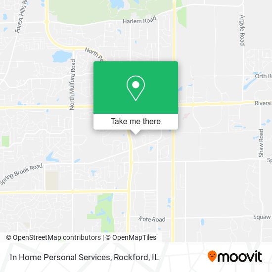 In Home Personal Services map