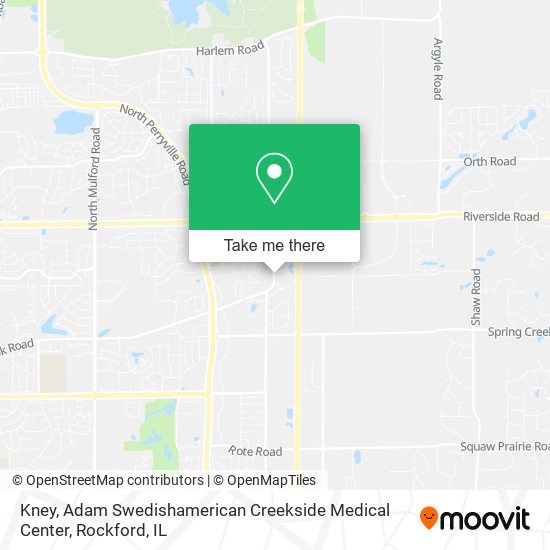 Mapa de Kney, Adam Swedishamerican Creekside Medical Center
