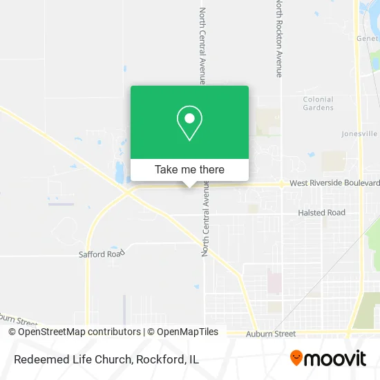 Redeemed Life Church map