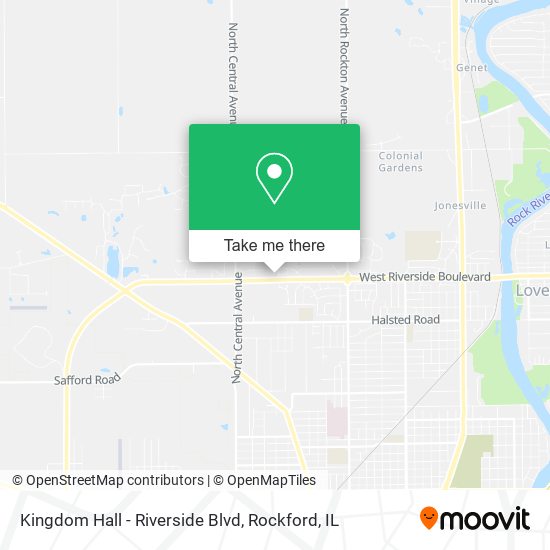 Kingdom Hall - Riverside Blvd map