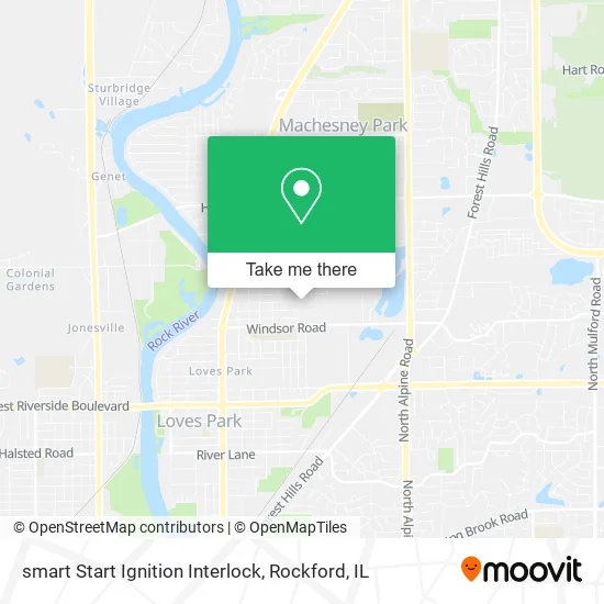 smart Start Ignition Interlock map