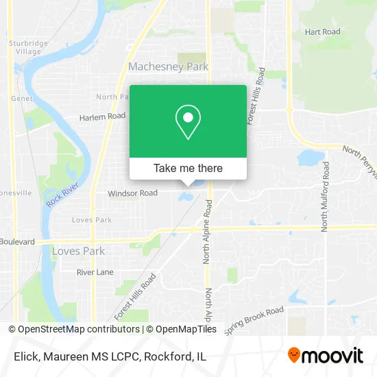 Elick, Maureen MS LCPC map