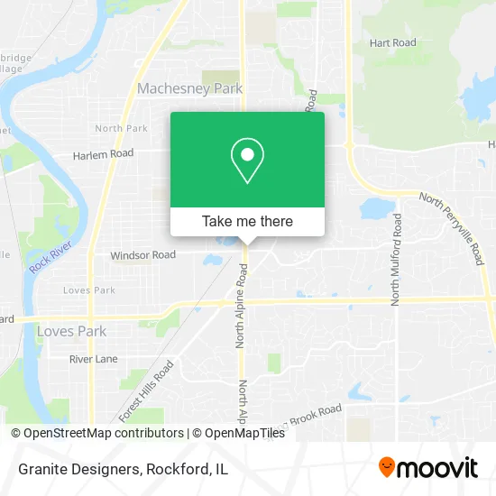 Granite Designers map