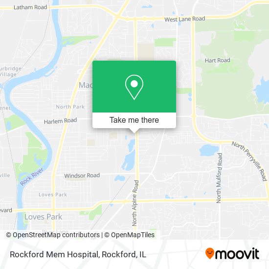 Rockford Mem Hospital map
