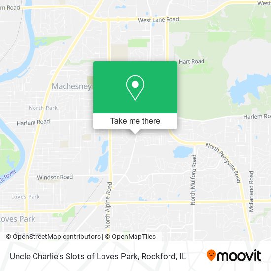 Uncle Charlie's Slots of Loves Park map