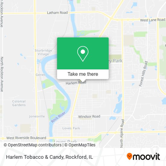 Mapa de Harlem Tobacco & Candy