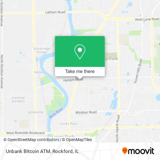 Unbank Bitcoin ATM map