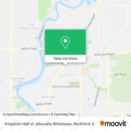 Kingdom Hall of Jehovahs Witnesses map