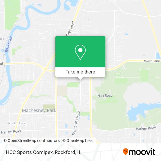 HCC Sports Comlpex map