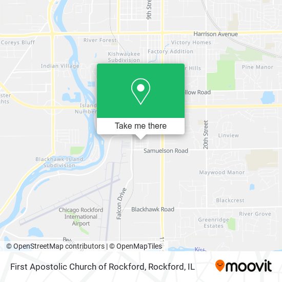 First Apostolic Church of Rockford map