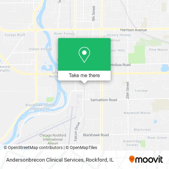 Andersonbrecon Clinical Services map