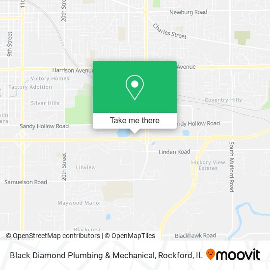 Mapa de Black Diamond Plumbing & Mechanical