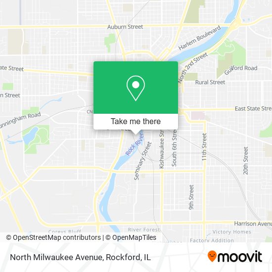 North Milwaukee Avenue map