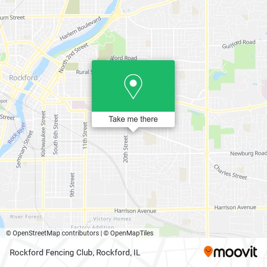 Rockford Fencing Club map