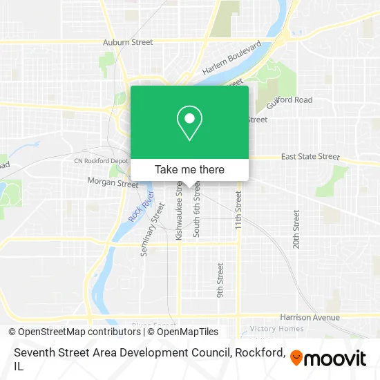 Seventh Street Area Development Council map