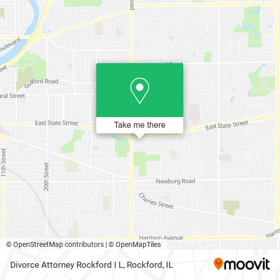 Divorce Attorney Rockford I L map