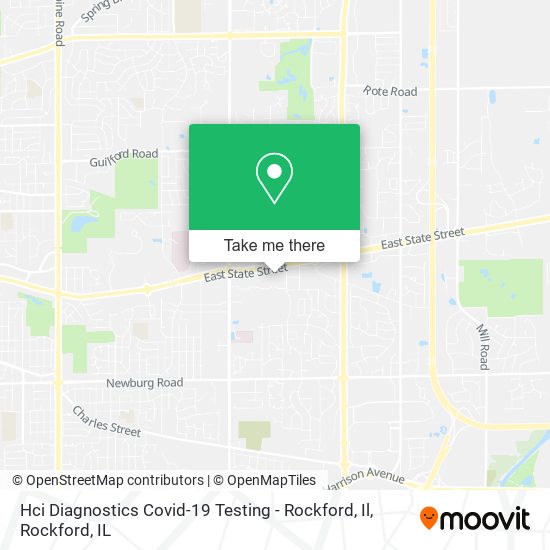 Hci Diagnostics Covid-19 Testing - Rockford, Il map