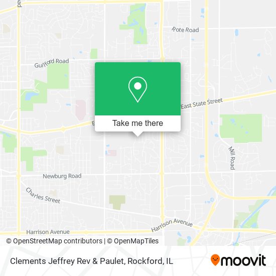 Mapa de Clements Jeffrey Rev & Paulet