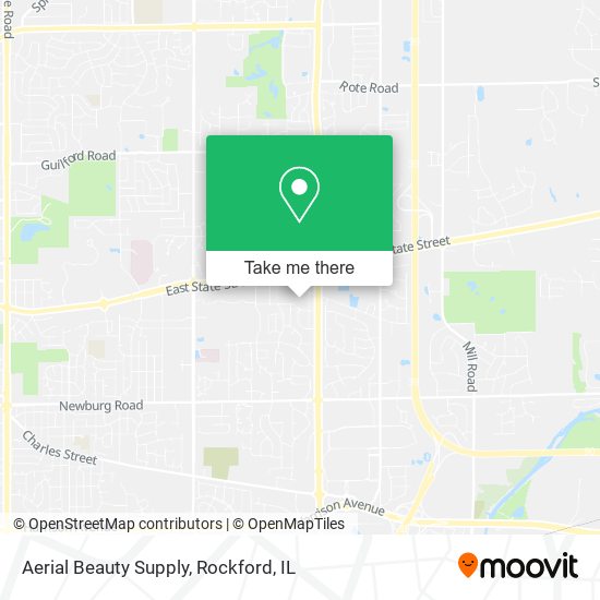 Aerial Beauty Supply map