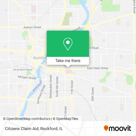 Citizens Claim Aid map