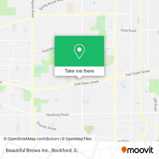 Beautiful Brows Inc. map