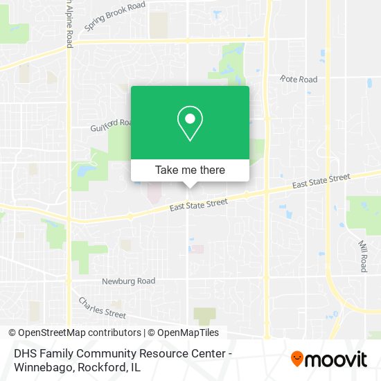Mapa de DHS Family Community Resource Center - Winnebago