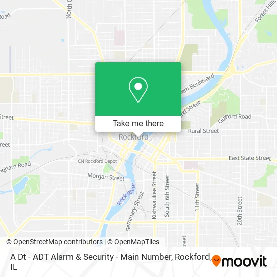 A Dt - ADT Alarm & Security - Main Number map