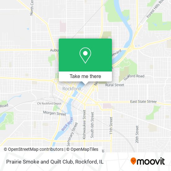 Prairie Smoke and Quilt Club map