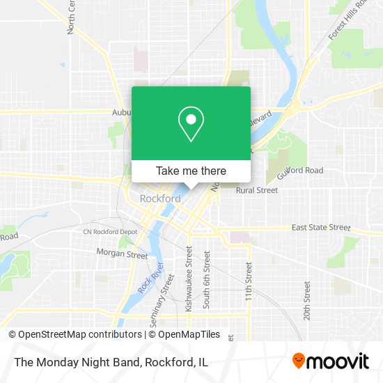 The Monday Night Band map