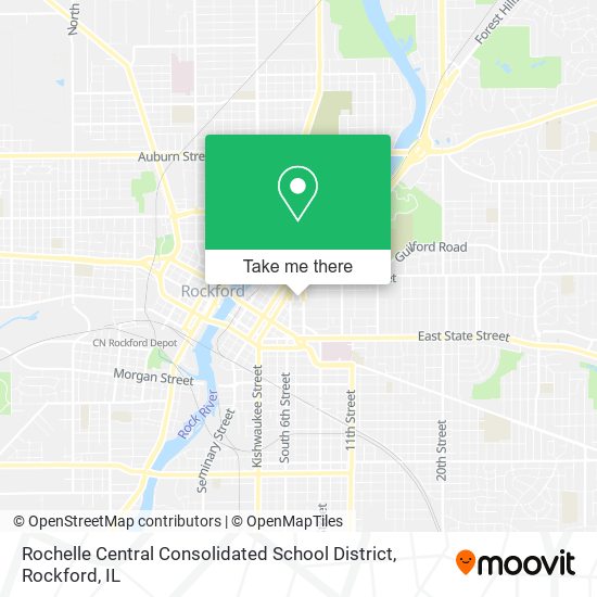 Rochelle Central Consolidated School District map