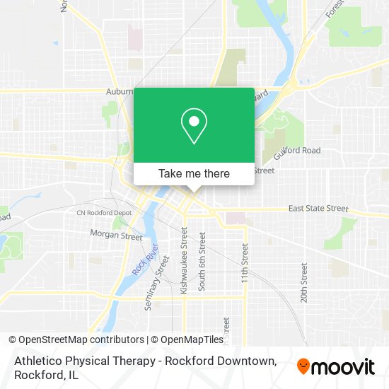 Athletico Physical Therapy - Rockford Downtown map