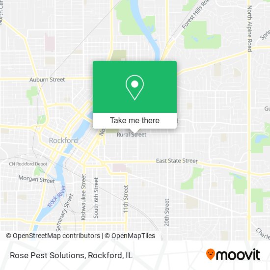Rose Pest Solutions map