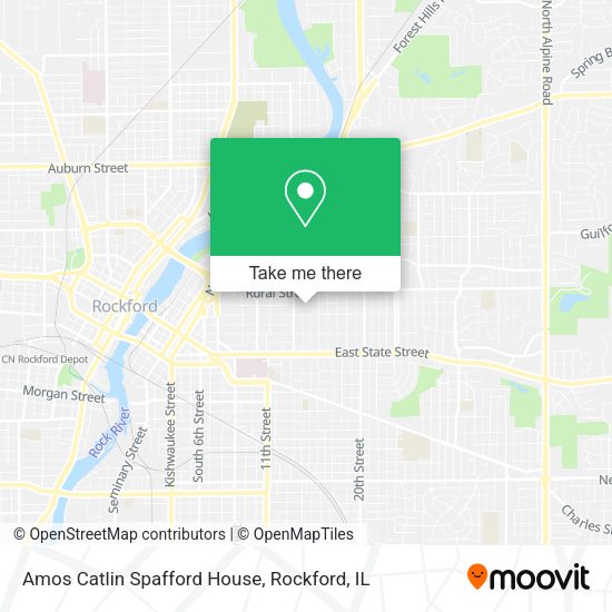 Amos Catlin Spafford House map