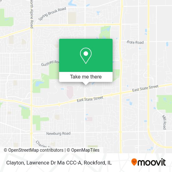 Clayton, Lawrence Dr Ma CCC-A map