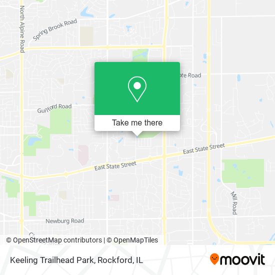 Keeling Trailhead Park map