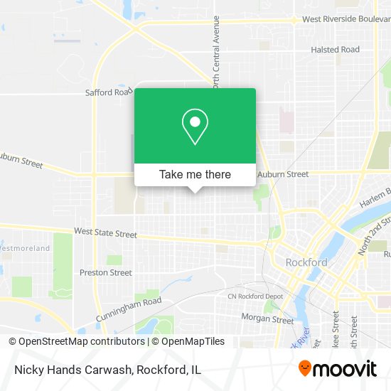 Nicky Hands Carwash map