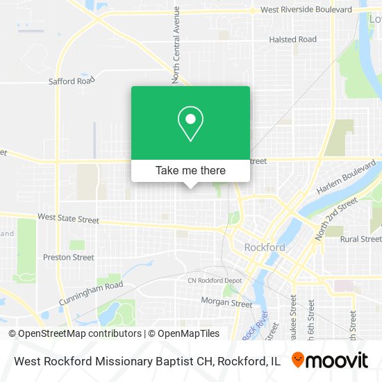 Mapa de West Rockford Missionary Baptist CH