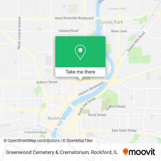 Mapa de Greenwood Cemetery & Crematorium